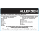 'Allergen' Check List Label 
